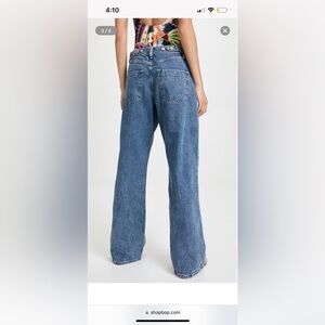 We the free Luca super slouch jeans medium wash wide leg